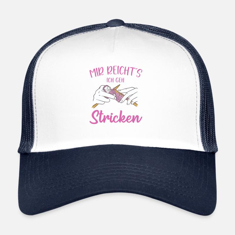 stricken stricksprüche häkelsprüche häklerinnen Trucker Cap