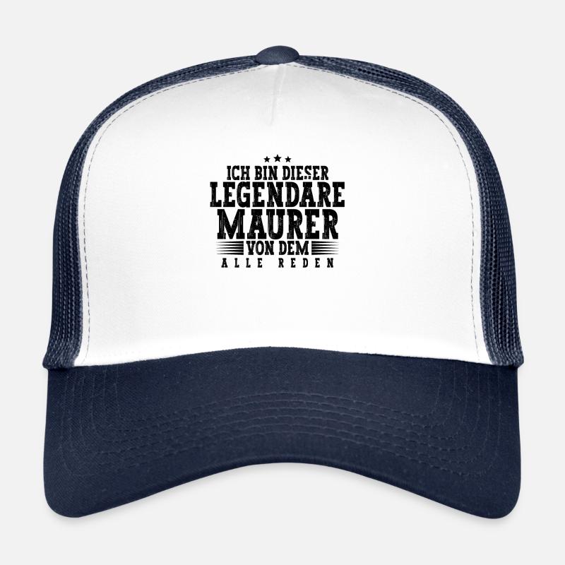 Maurer - Trucker Cap - Weiß/Navy