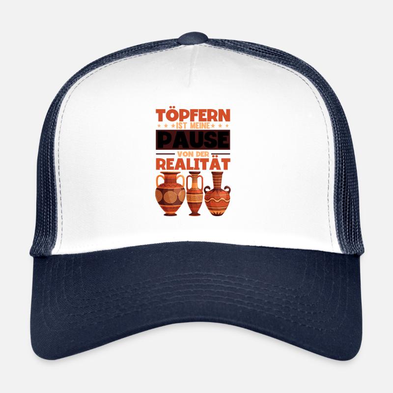 Töpfern - Trucker Cap - Weiß/Navy