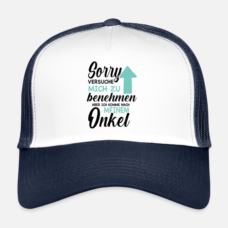 Ich versuche mich zu benehmen Onkel Geburtstag Fun Trucker Cap
