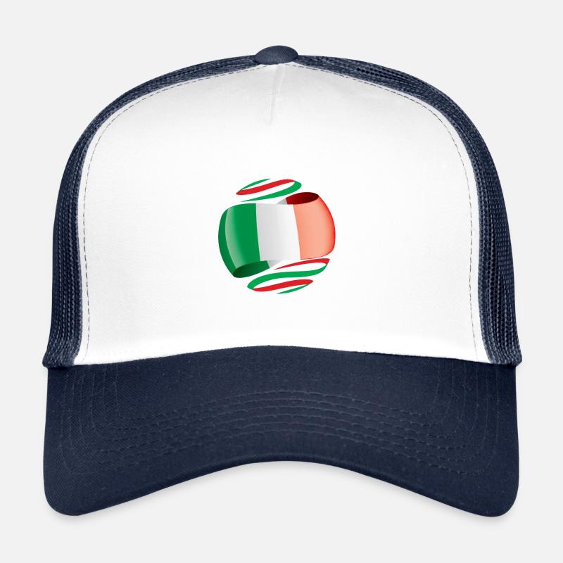 Drapeau italien Casquette trucker 