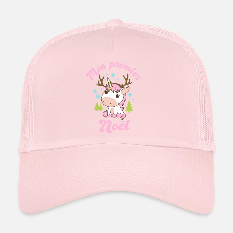 Mon premier noël naissance bébe fille grossesse Casquette trucker 