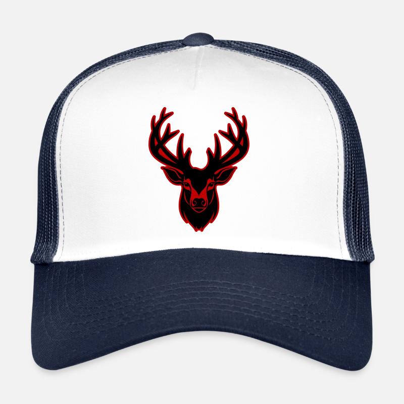 Deer Silhouette Head Trucker Cap