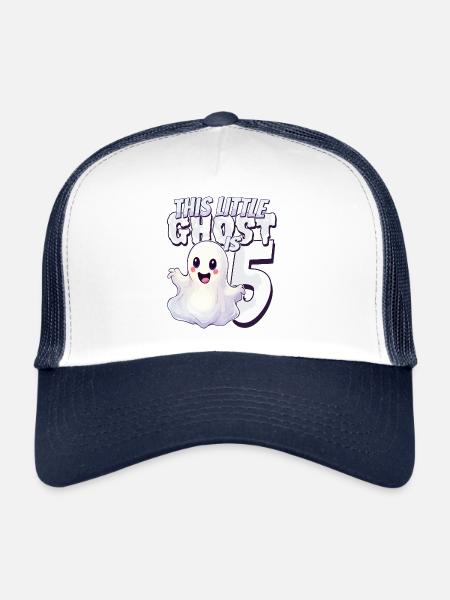 This little pest is 5 - five years - 5. - Trucker Cap - white/navy - Front