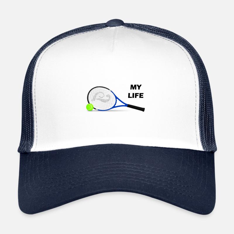 Tennis racket Trucker Cap