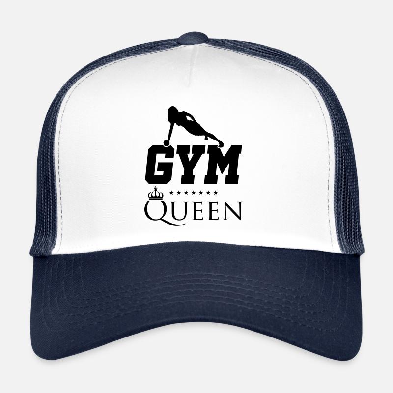 Fitness Königin - Trucker Cap - Weiß/Navy