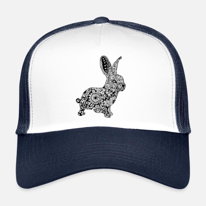 Lapin, Lapin, Lièvre, Mandala de Lapin Casquette trucker 