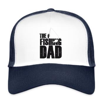 Spruch für Angler Geschenk für Angler - Trucker Cap - Weiß/Navy - Vorne