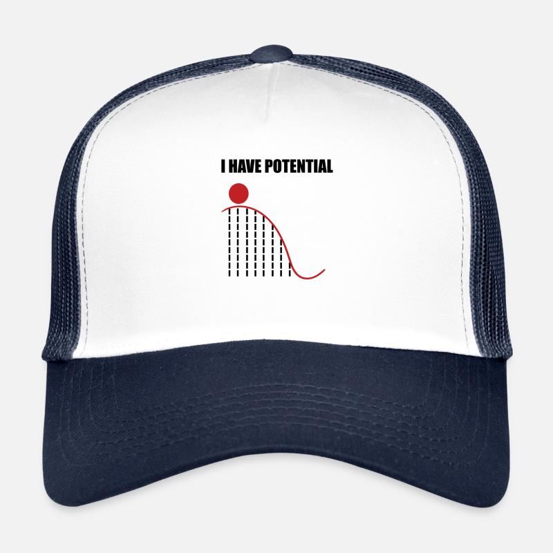 Physics nerd pun math potential gifts Trucker Cap