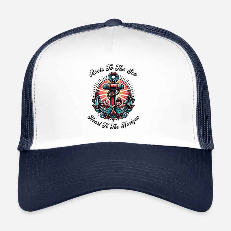 Anker Tattoo Schriftzug Vintage Retro Trucker Cap