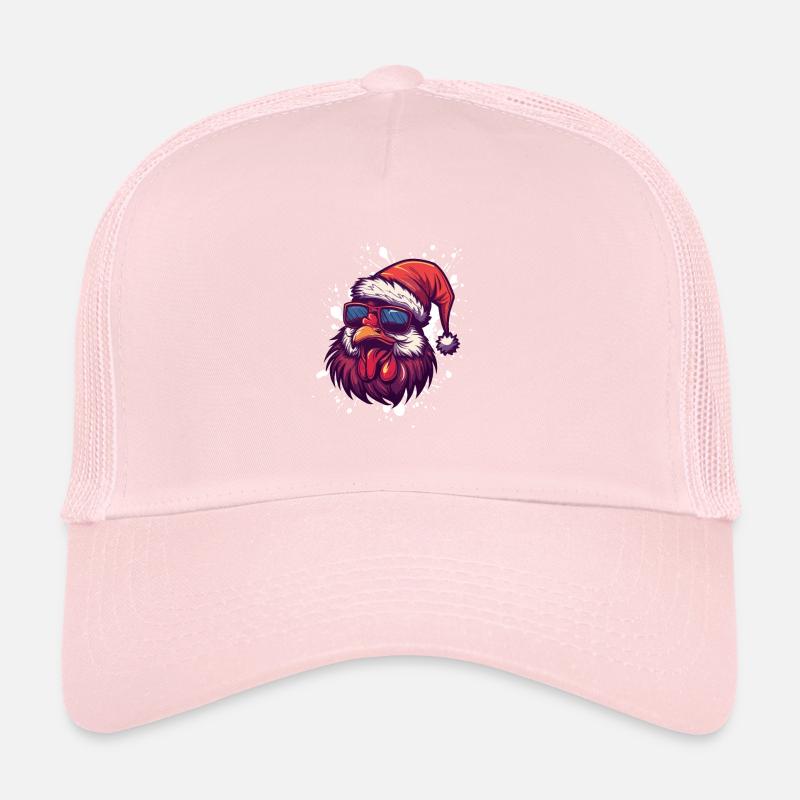 Chicken Christmas Funny Trucker Cap