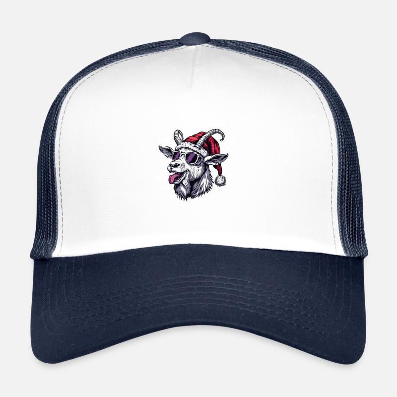 Chèvre de montagne Noël drôle Casquette trucker 