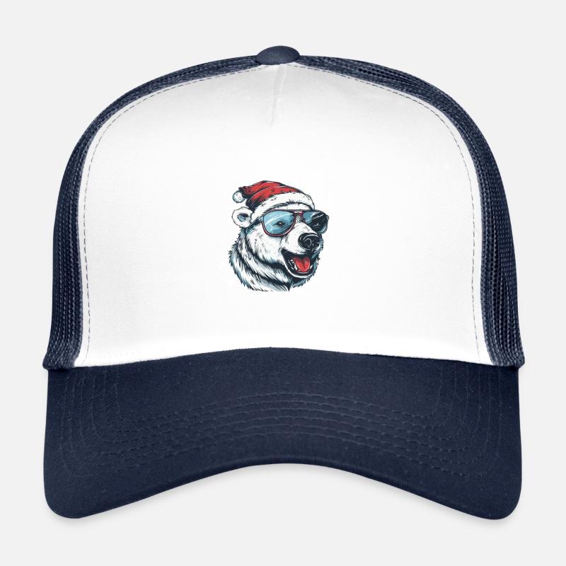 Polar Bear Christmas Funny Trucker Cap