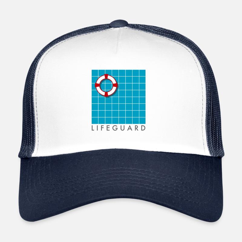 Bademeister - Trucker Cap - Weiß/Navy