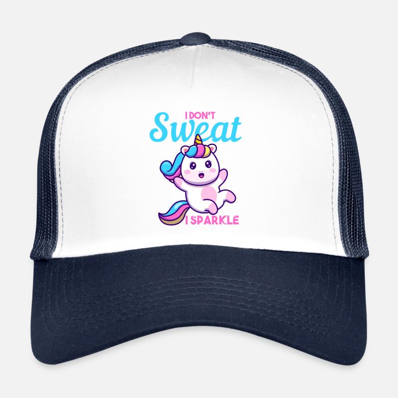 Licorne je ne transpire pas I Sparkle cadeau Casquette trucker 