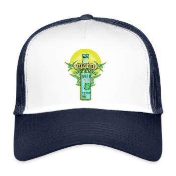 olive oil olive oil - Trucker Cap - white/navy - Front