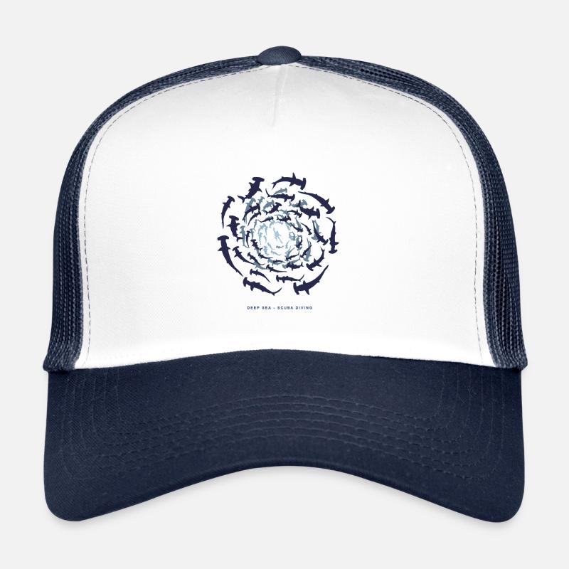 Grandes mers - Plongée sous-marine - Requin-marteau Casquette trucker 
