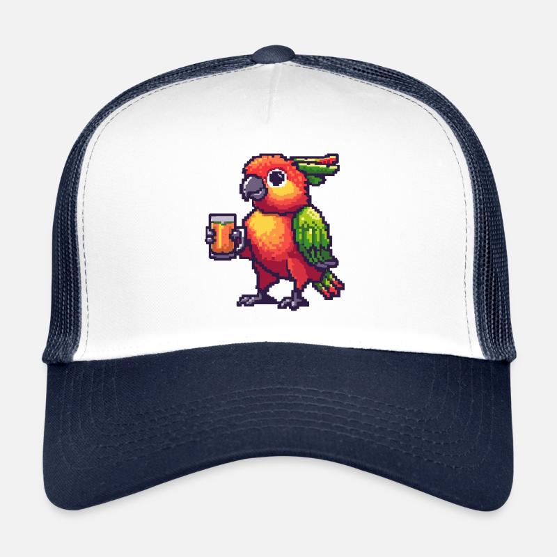 Papagai Bier Pixel Trucker Cap
