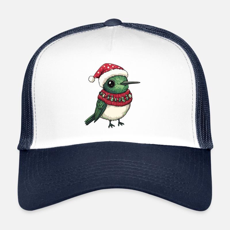 Kolibri Vogel Weihnachten Comic Trucker Cap