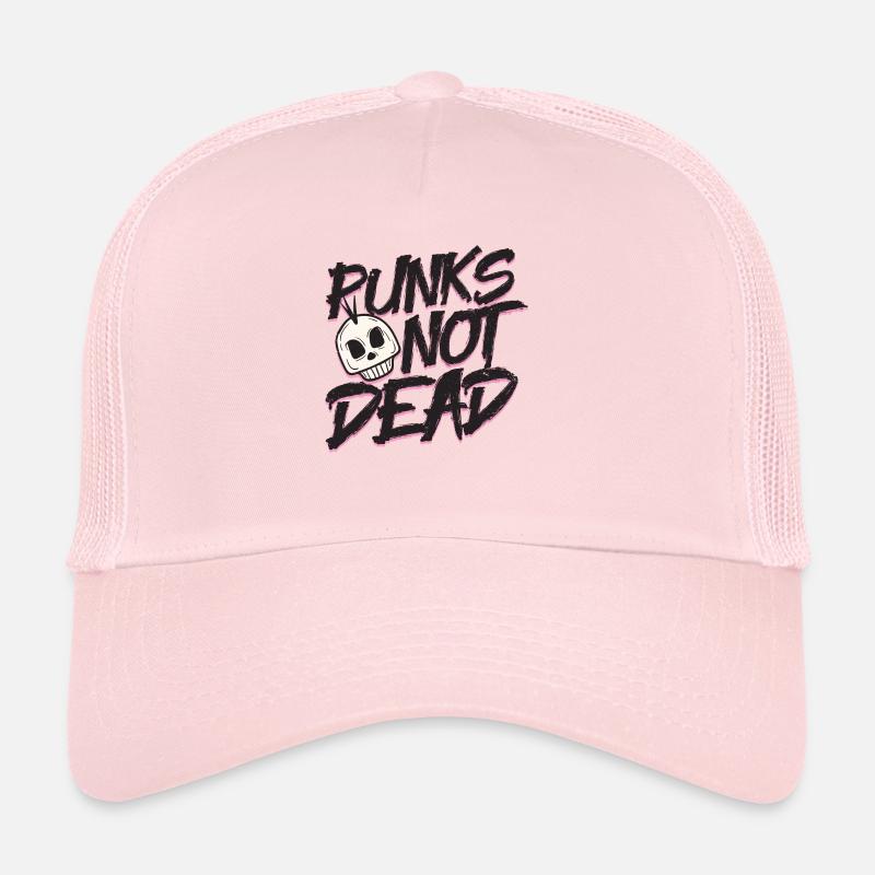 Punks not dead skull head rockn'roll geschenkidee Trucker Cap