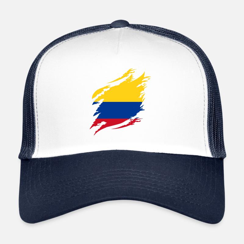 Colombia Flag Vintage Colombian Flag Trucker Cap
