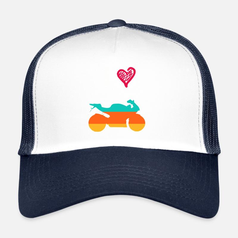 Retro motorcycle Trucker Cap