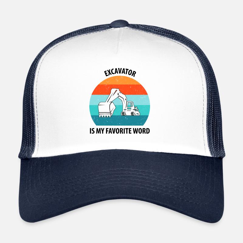 Bagger Baggerfahrer Baggerwagen Trucker Cap