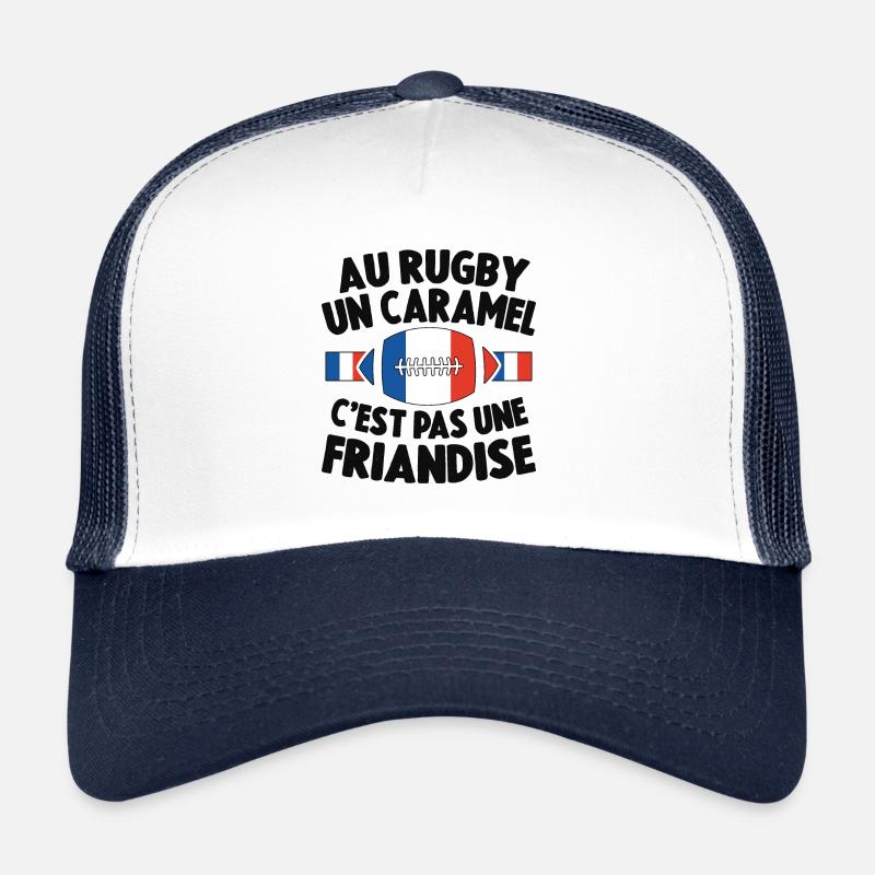 Au Rugby Un Caramel C'est Pas Une Friandise Casquette trucker 