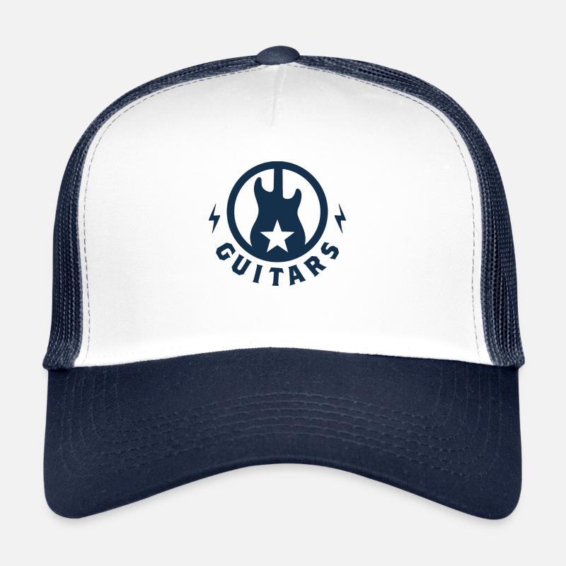 Guitares électriques, logo rétro Casquette trucker 