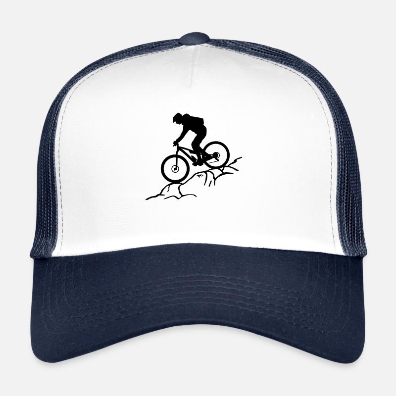 Mountain biking, mountain biking and mountains Trucker Cap