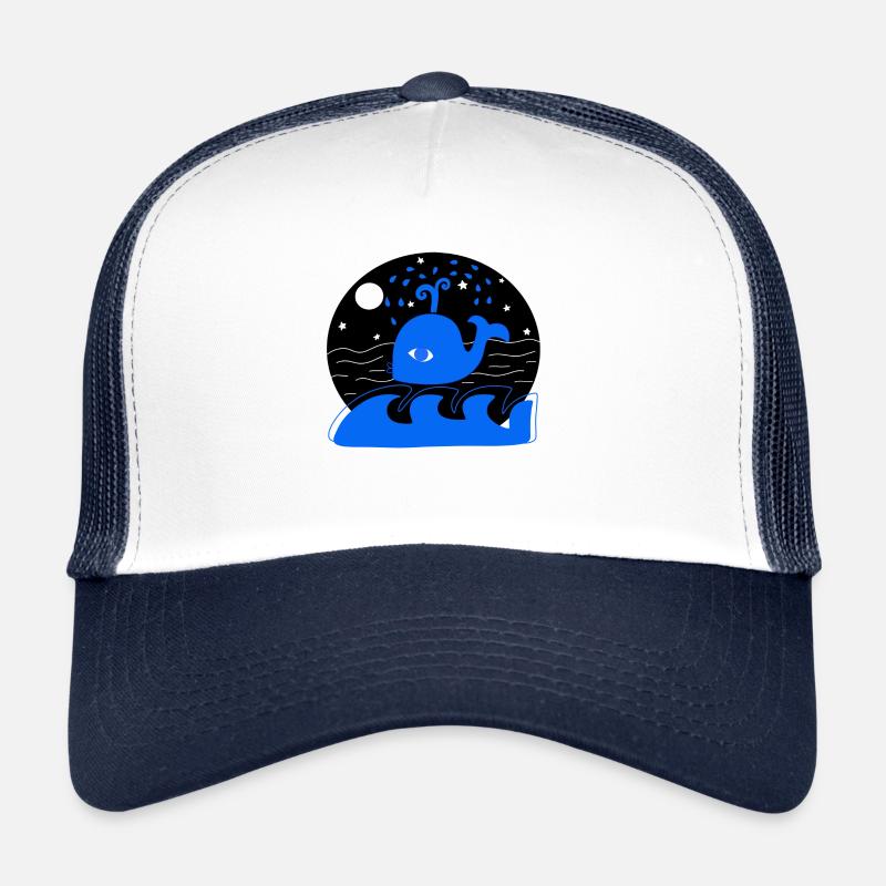 Wal - Trucker Cap - Weiß/Navy