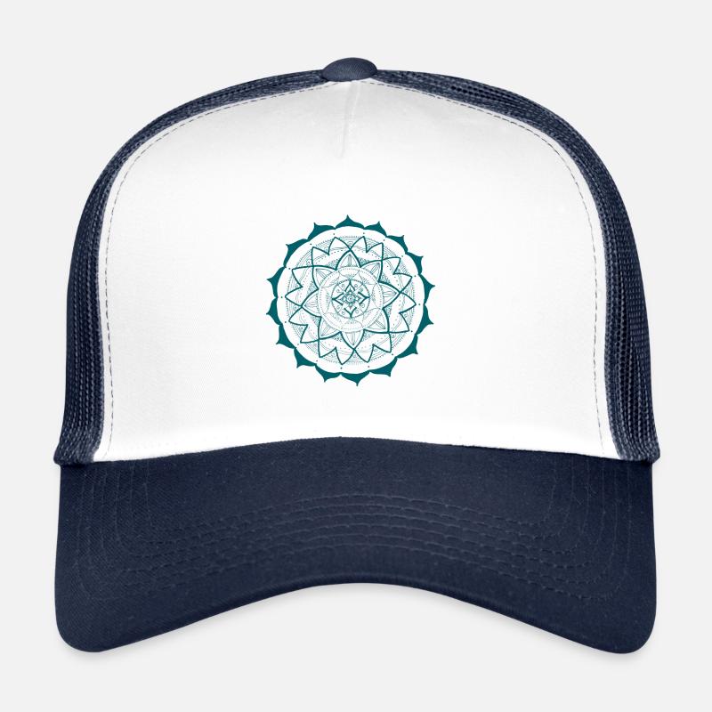Mandala 16 in petrol Trucker Cap