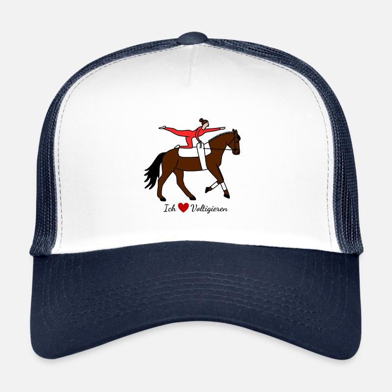 J'adore le saut de cheval - Volti - cadeau cheval Casquette trucker 