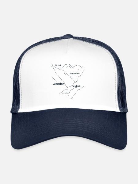 Quote Tolkien - Trucker Cap - white/navy - Front