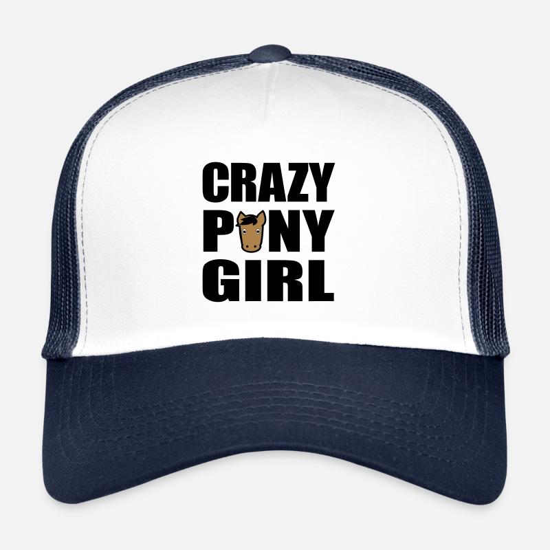 poney - Casquette trucker - blanc/marine