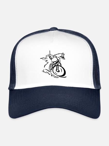 Mountain park gang - Trucker Cap - white/navy - Front