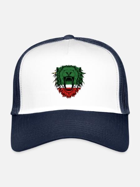 Tchétchénie - Casquette trucker  - blanc/marine - Devant