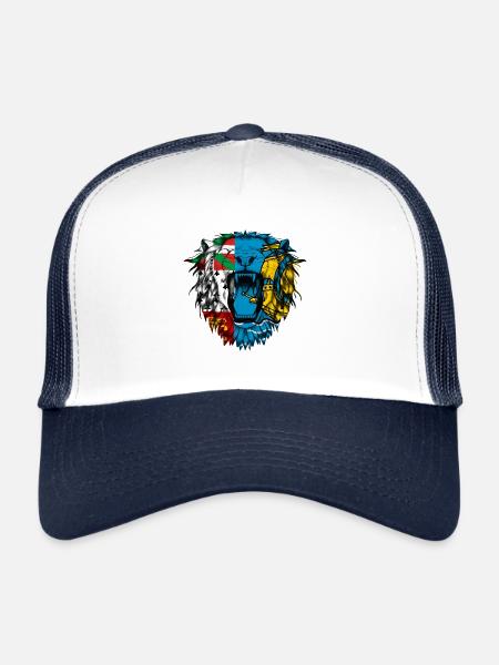 St. Pierre and Miquelon - Trucker Cap - white/navy - Front