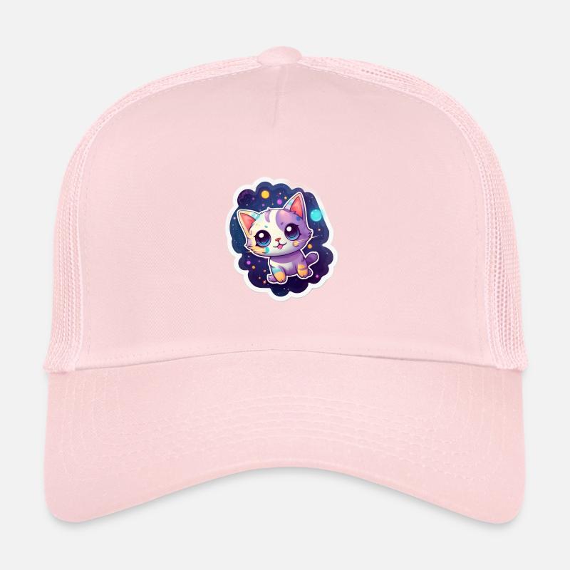 Un chaton mignon dans l’espace Casquette trucker 