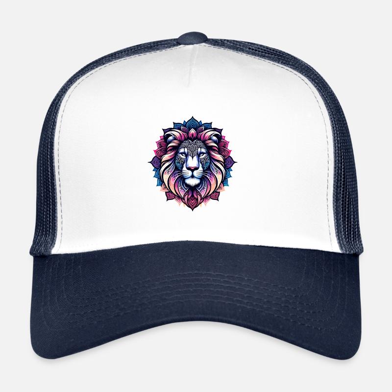Mandala Lion mystique Casquette trucker 
