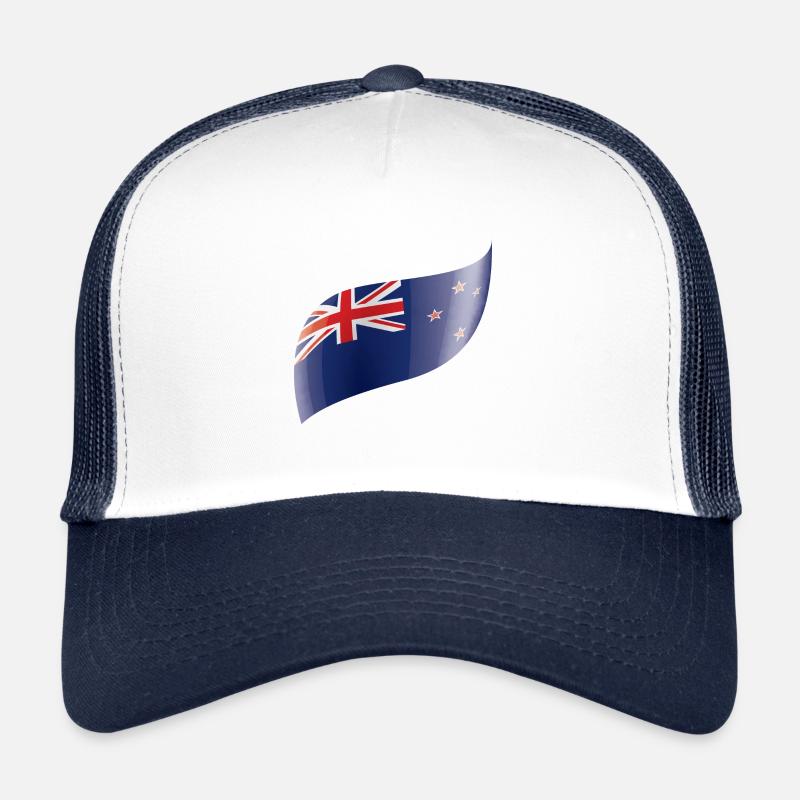 Le drapeau néo-zélandais agité Casquette trucker 