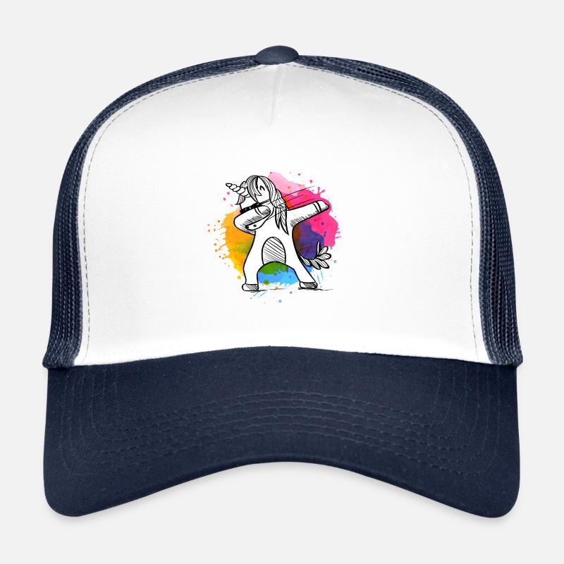 Dabbing Einhorn, Unicorn, Einhörner mit Farben Trucker Cap