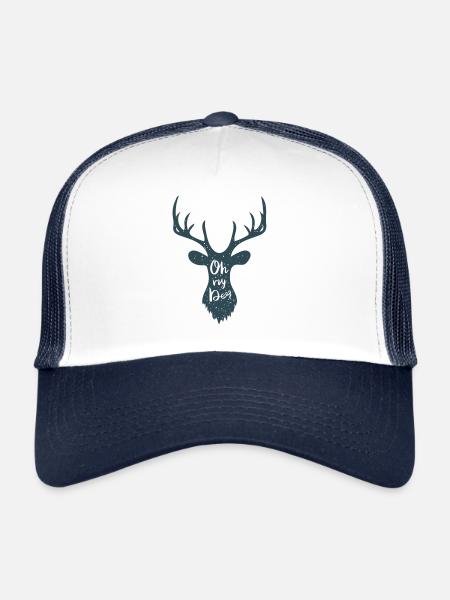 Oh my Deer - Casquette trucker  - blanc/marine - Devant