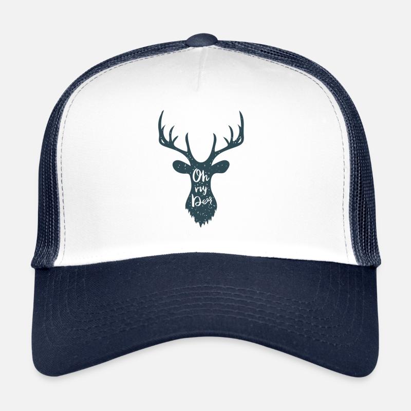Oh my Deer - Trucker Cap - Weiß/Navy