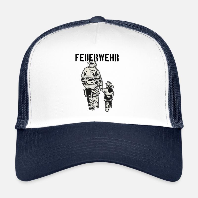 Feuerwehr - Trucker Cap - Weiß/Navy