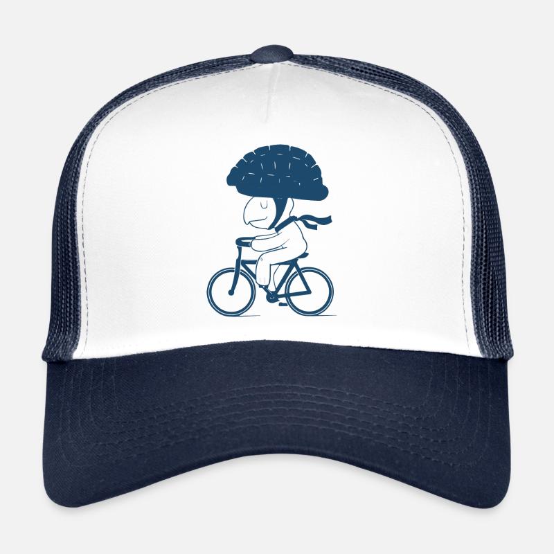 Radfahren - Trucker Cap - Weiß/Navy
