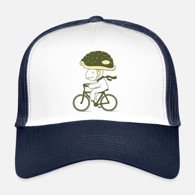 Fahrradtour - Trucker Cap - Weiß/Navy