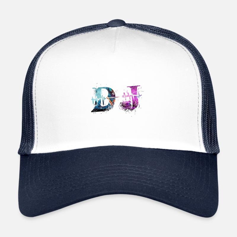 DJ Music Deejay - Trucker Cap - white/navy