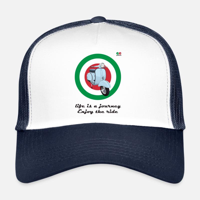 Italian Style - Trucker Cap - white/navy