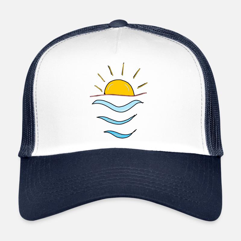 Sonne Wellen,Strand,Meer,Geschenk,cool,trend Trucker Cap